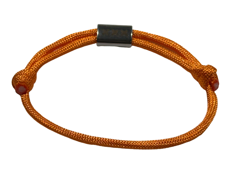 Amsterdam XXX - Oranje Flat Rope - Silver