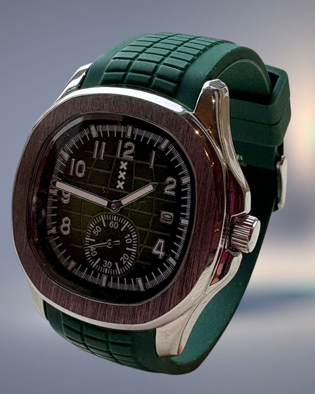 Mokumklokkie Staal/Groen