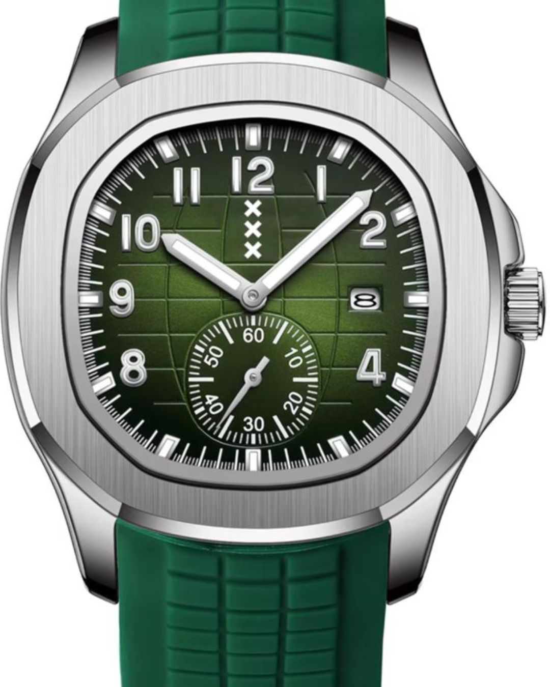 Mokumklokkie Staal/Groen