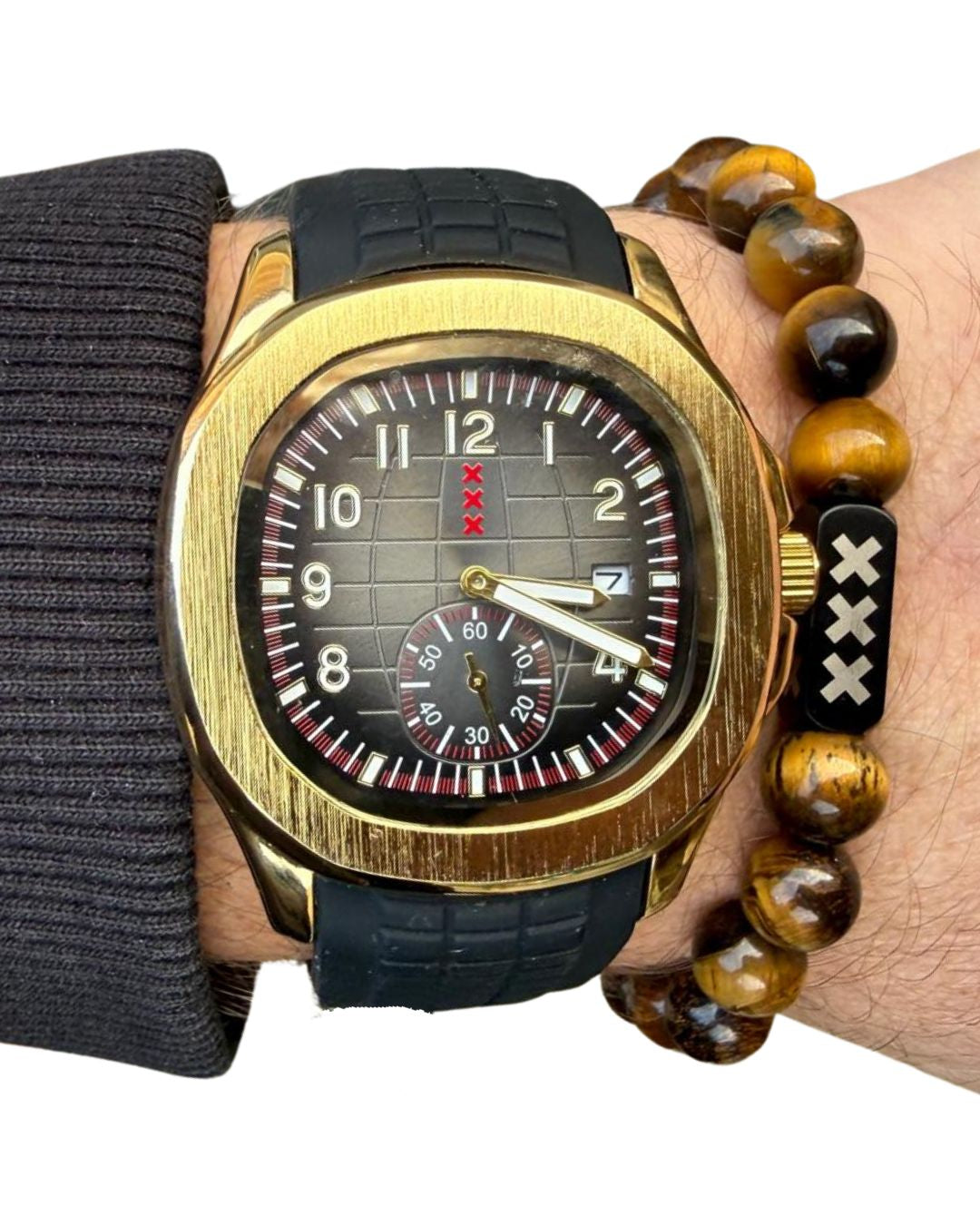 Mokumklokkie Goud/Zwart