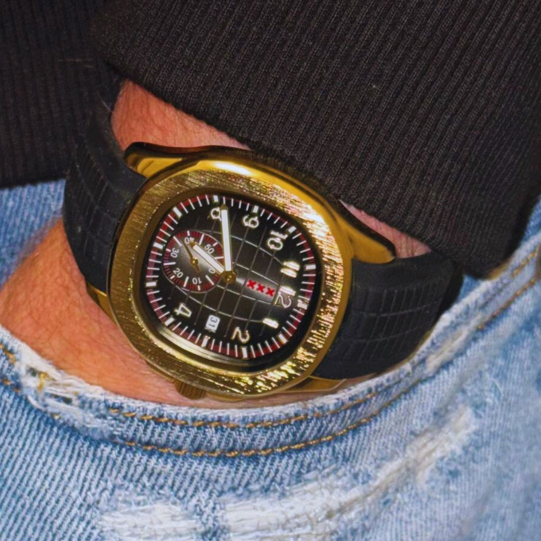 Mokumklokkie Goud/Zwart