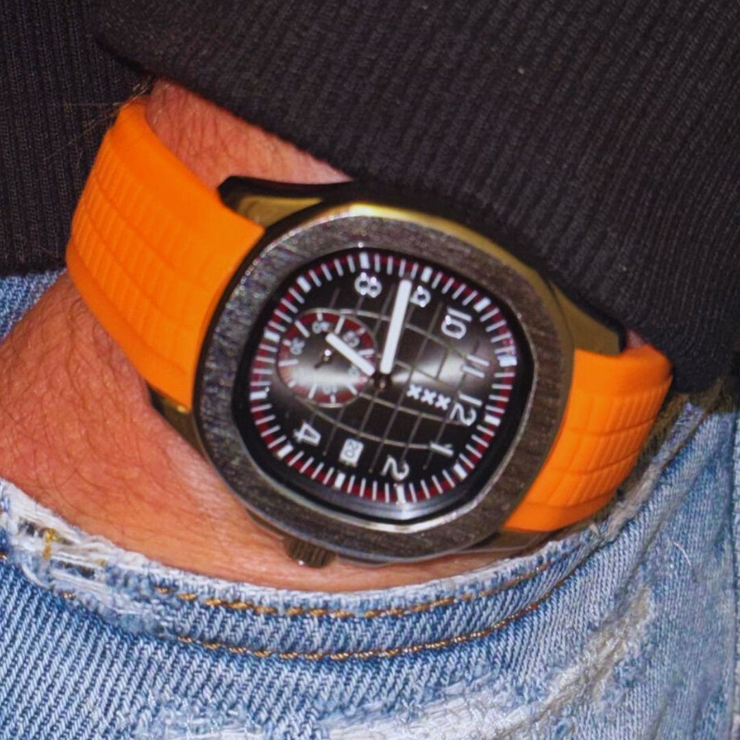 Mokumklokkie Staal/Oranje