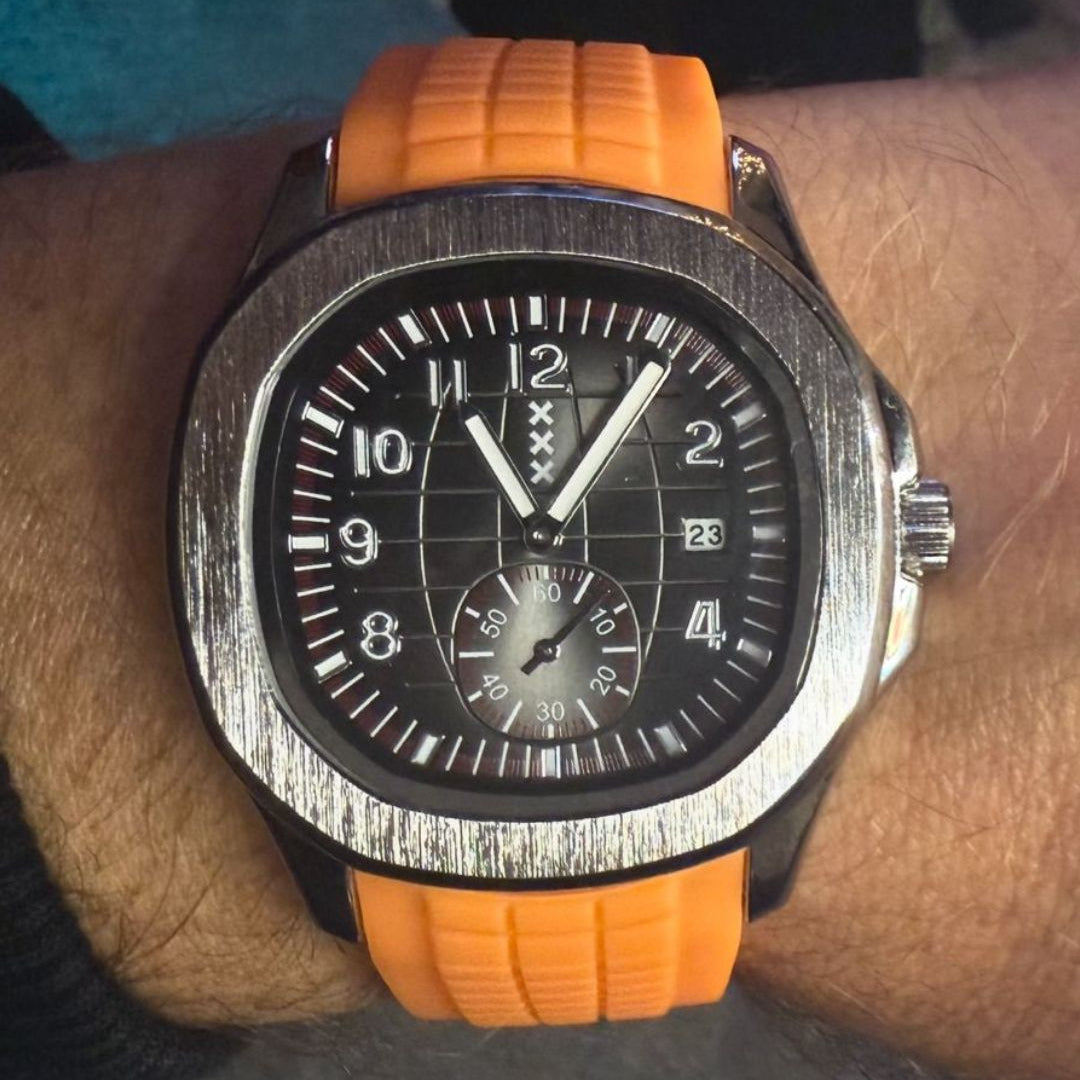 Mokumklokkie Staal/Oranje