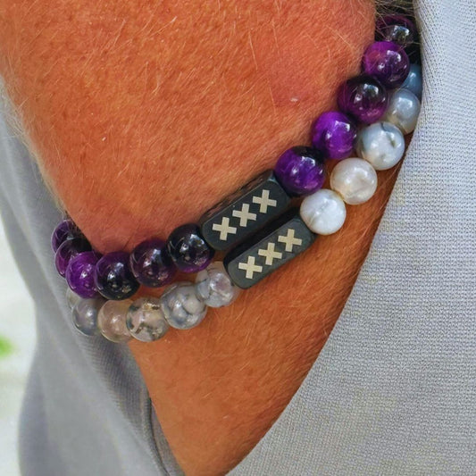 Set XXX -Purple tiger eye / Dragon Vein
